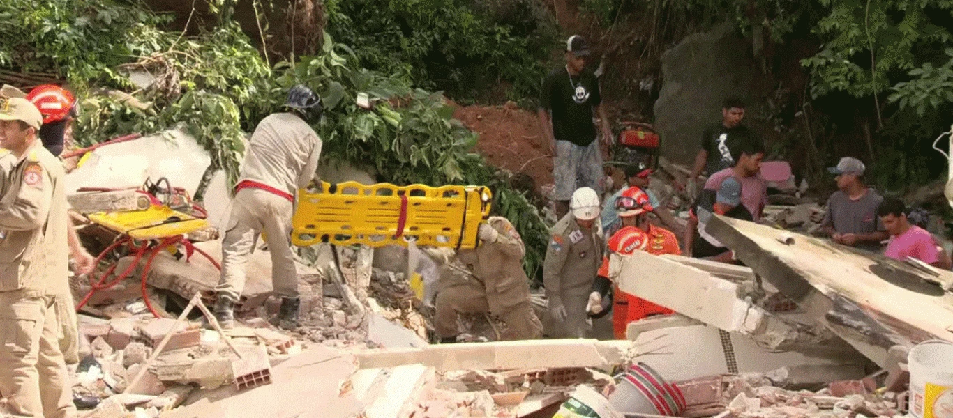 Έφτασαν τους 14 οι νεκροί από κατολίσθηση βράχων στο Νιτερόι της Βραζιλίας (φωτο)